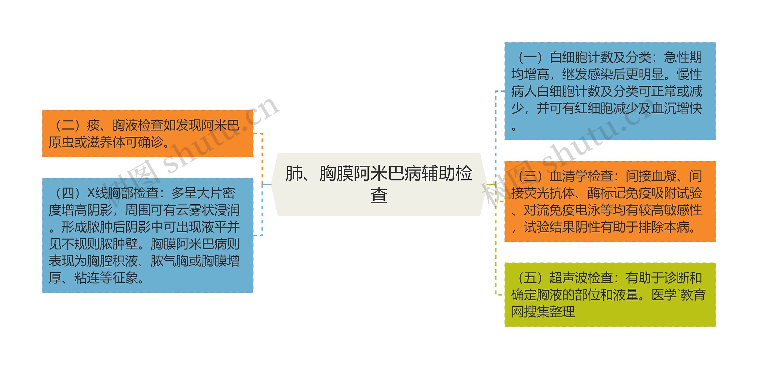 肺、胸膜阿米巴病辅助检查