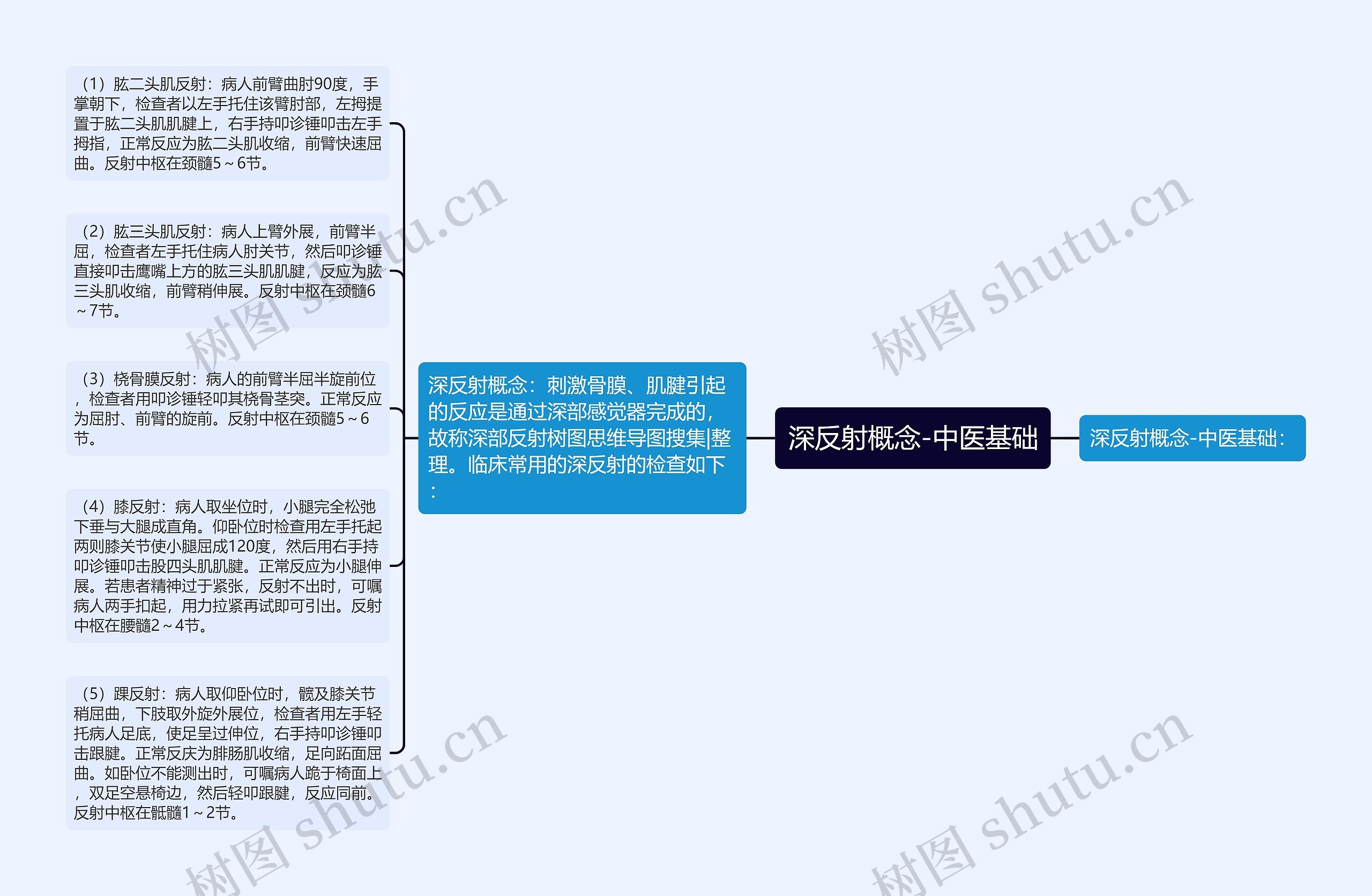 深反射概念-中医基础思维导图