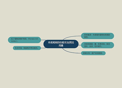 肖鸢尾根的功能主治|用法用量