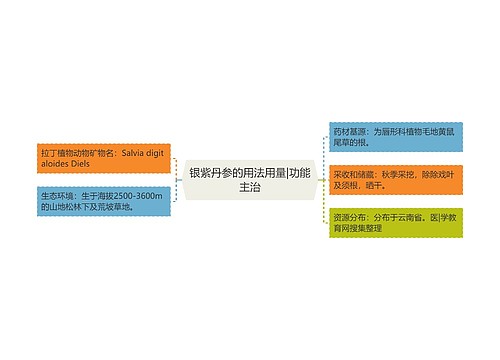 银紫丹参的用法用量|功能主治