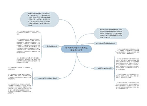 精神障碍护理—脑器质性精神病的护理