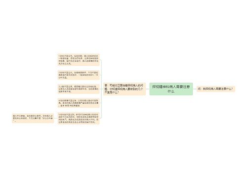 探视精神科病人需要注意什么