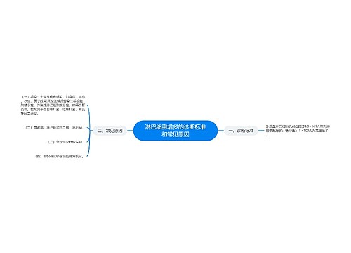 淋巴细胞增多的诊断标准和常见原因