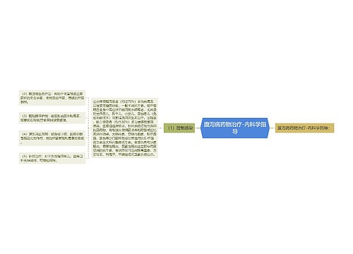 腹泻病药物治疗-内科学指导