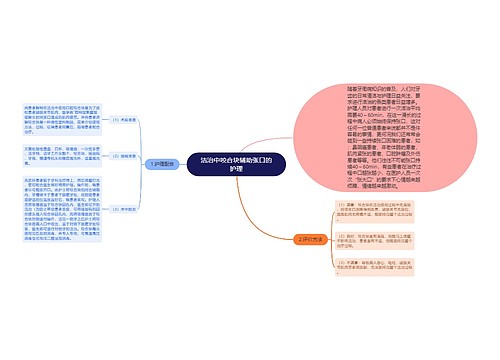 洁治中咬合块辅助张口的护理