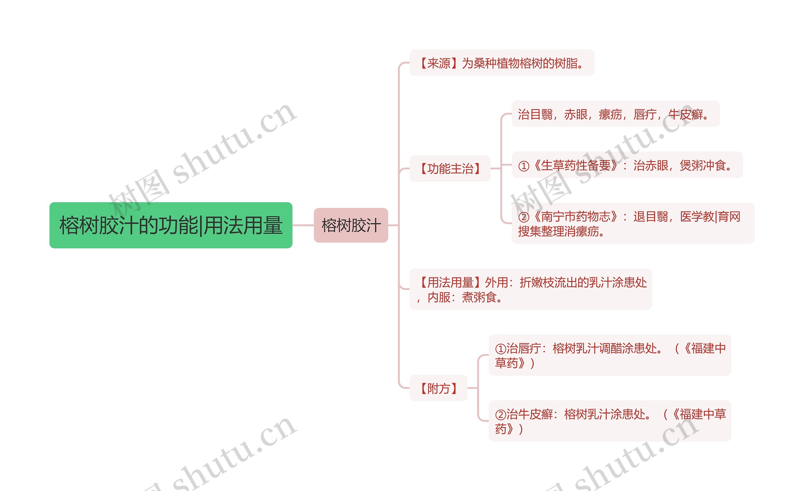 榕树胶汁的功能|用法用量