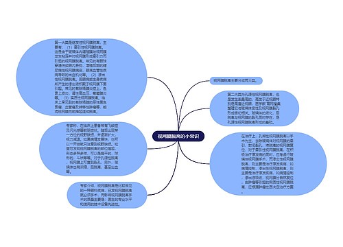 视网膜脱离的小常识