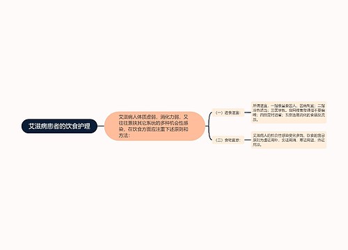 艾滋病患者的饮食护理