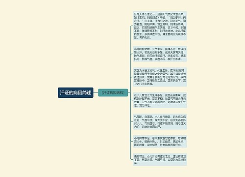 汗证的病因简述