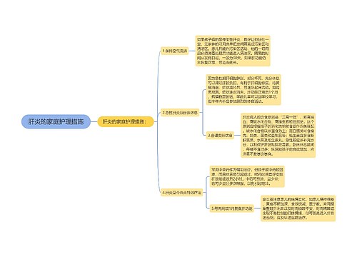 肝炎的家庭护理措施