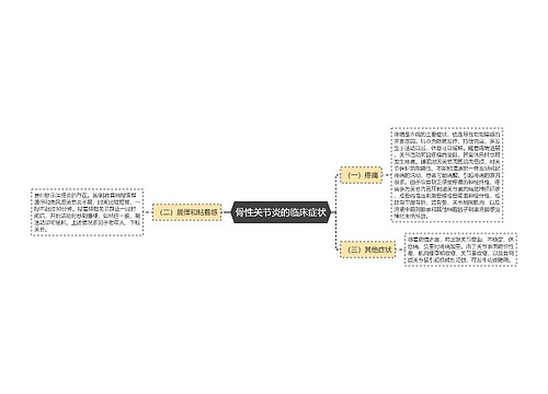 骨性关节炎的临床症状