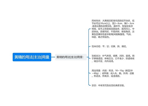 黄精的用法|主治|用量