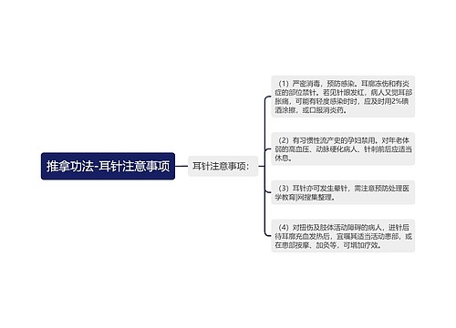 推拿功法-耳针注意事项