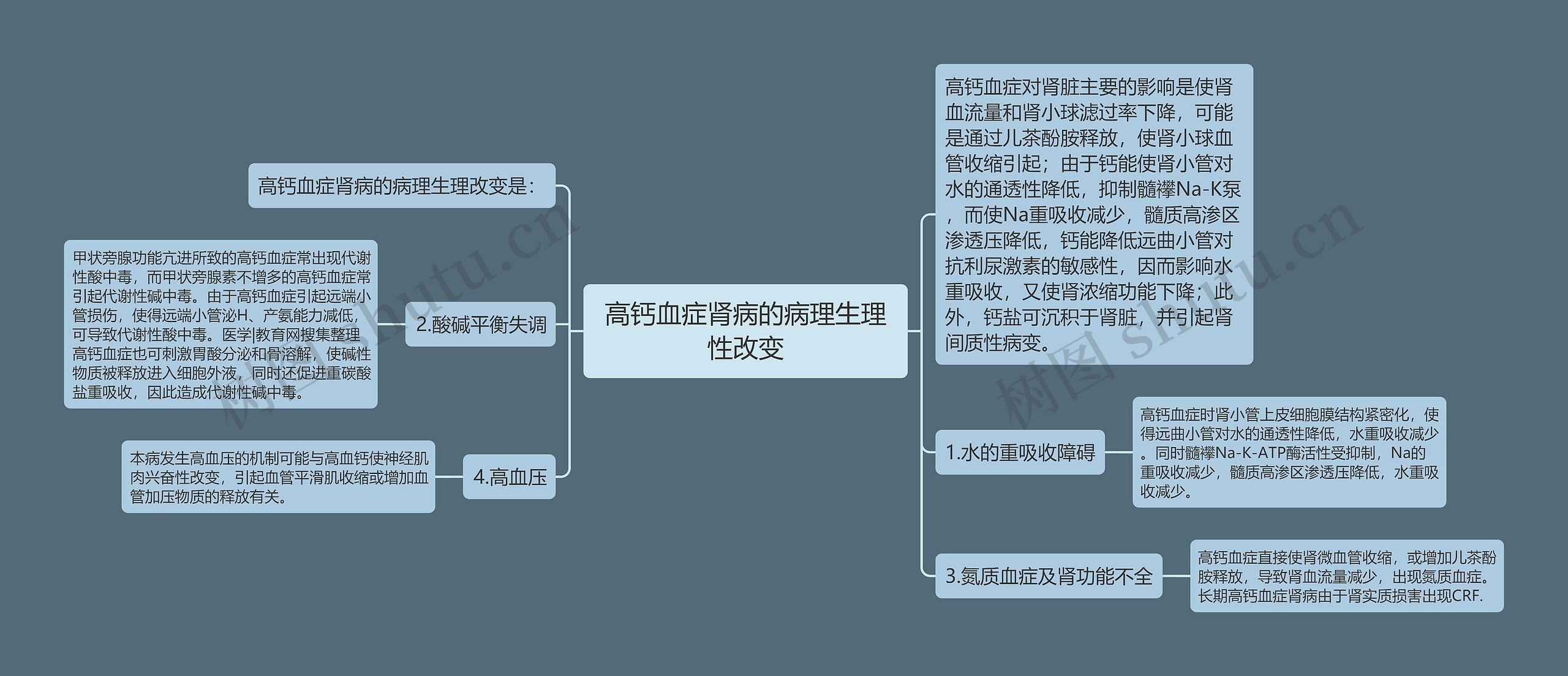 高钙血症肾病的病理生理性改变 高钙血症肾病的病理生理性改变