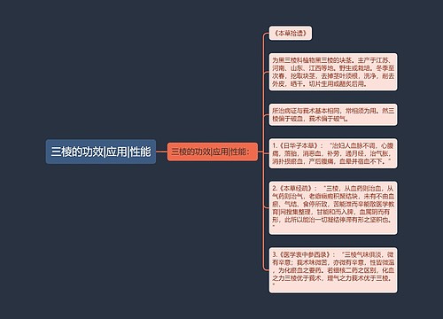 三棱的功效|应用|性能
