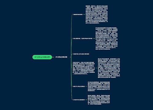 护士职业发展设想