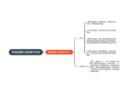 刺络拔罐疗法的基本内容