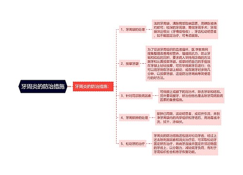 牙周炎的防治措施