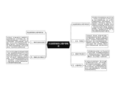 白血病患者的心理护理概述