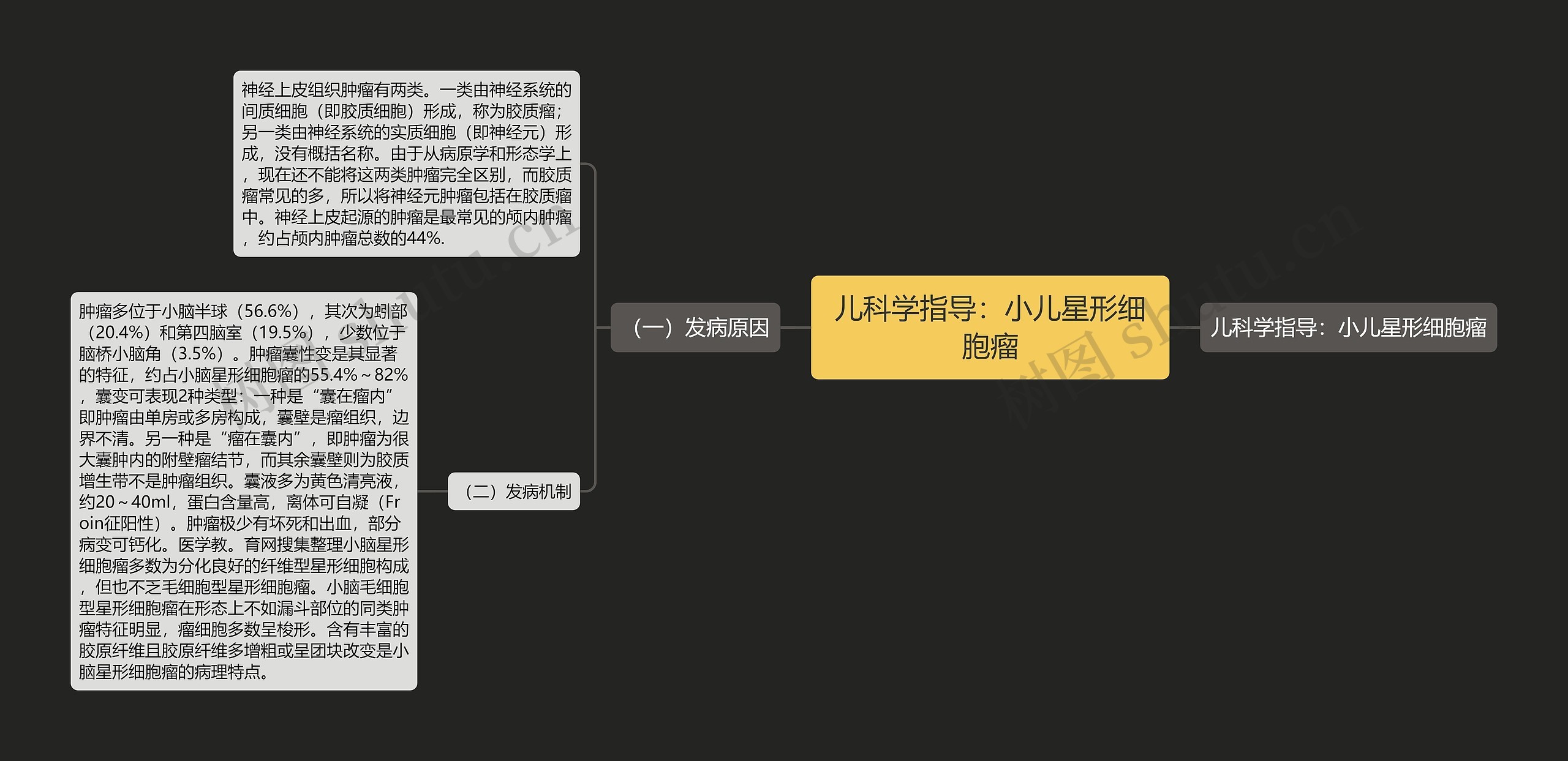 儿科学指导：小儿星形细胞瘤