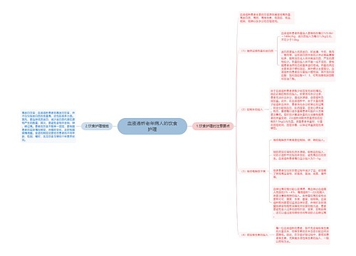 血液透析老年病人的饮食护理