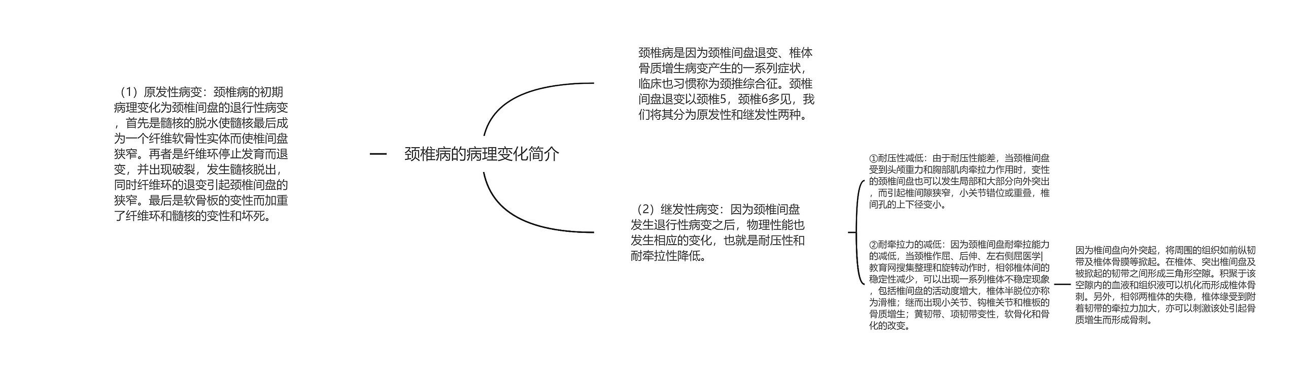 颈椎病的病理变化简介