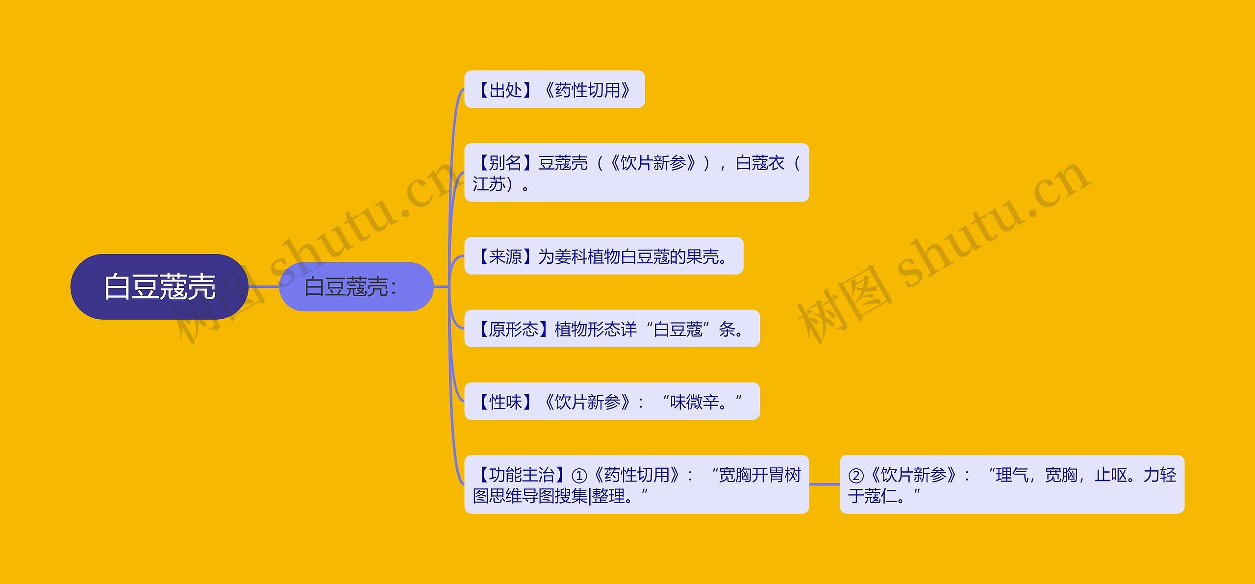 白豆蔻壳思维导图