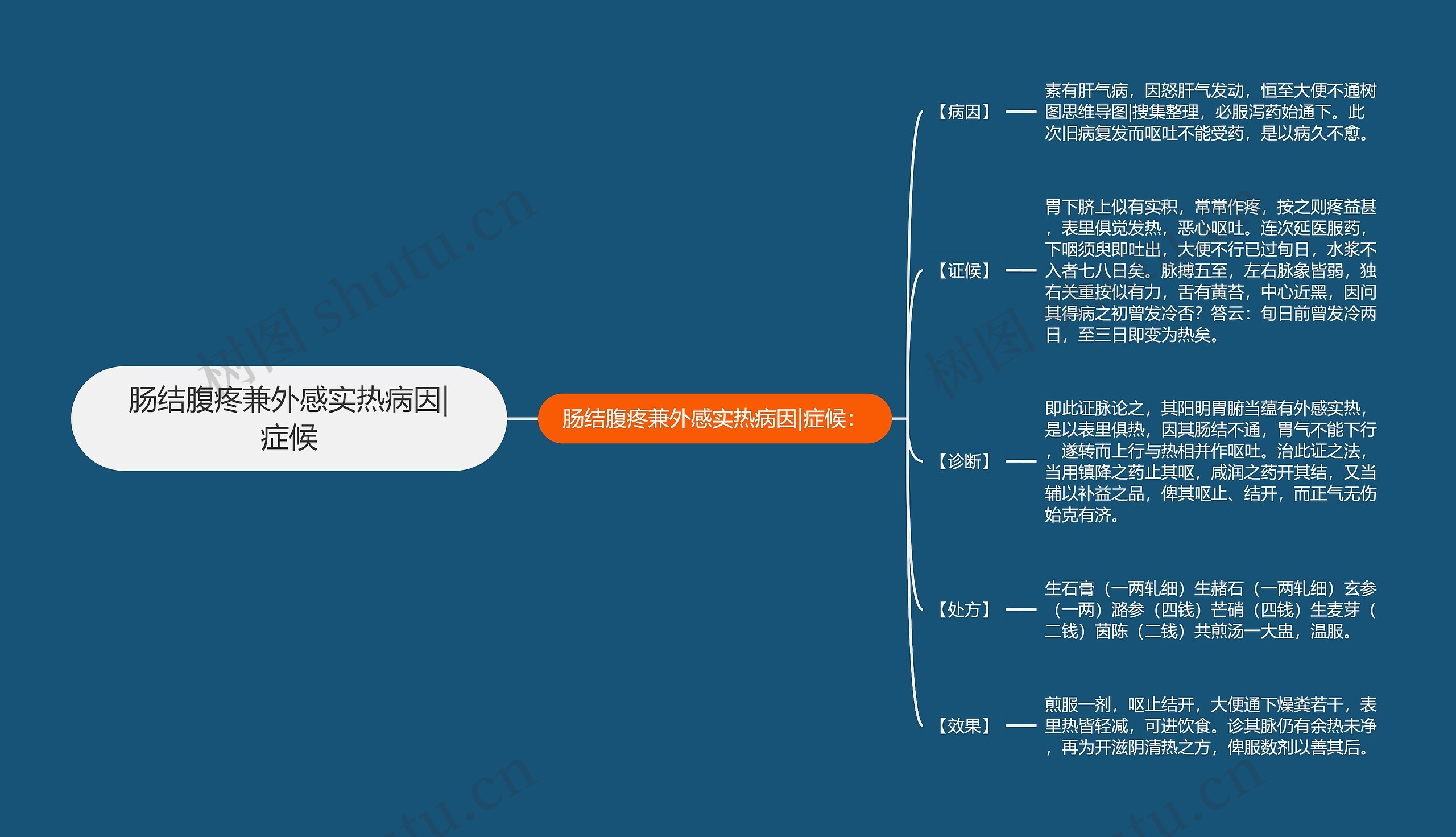 肠结腹疼兼外感实热病因|症候