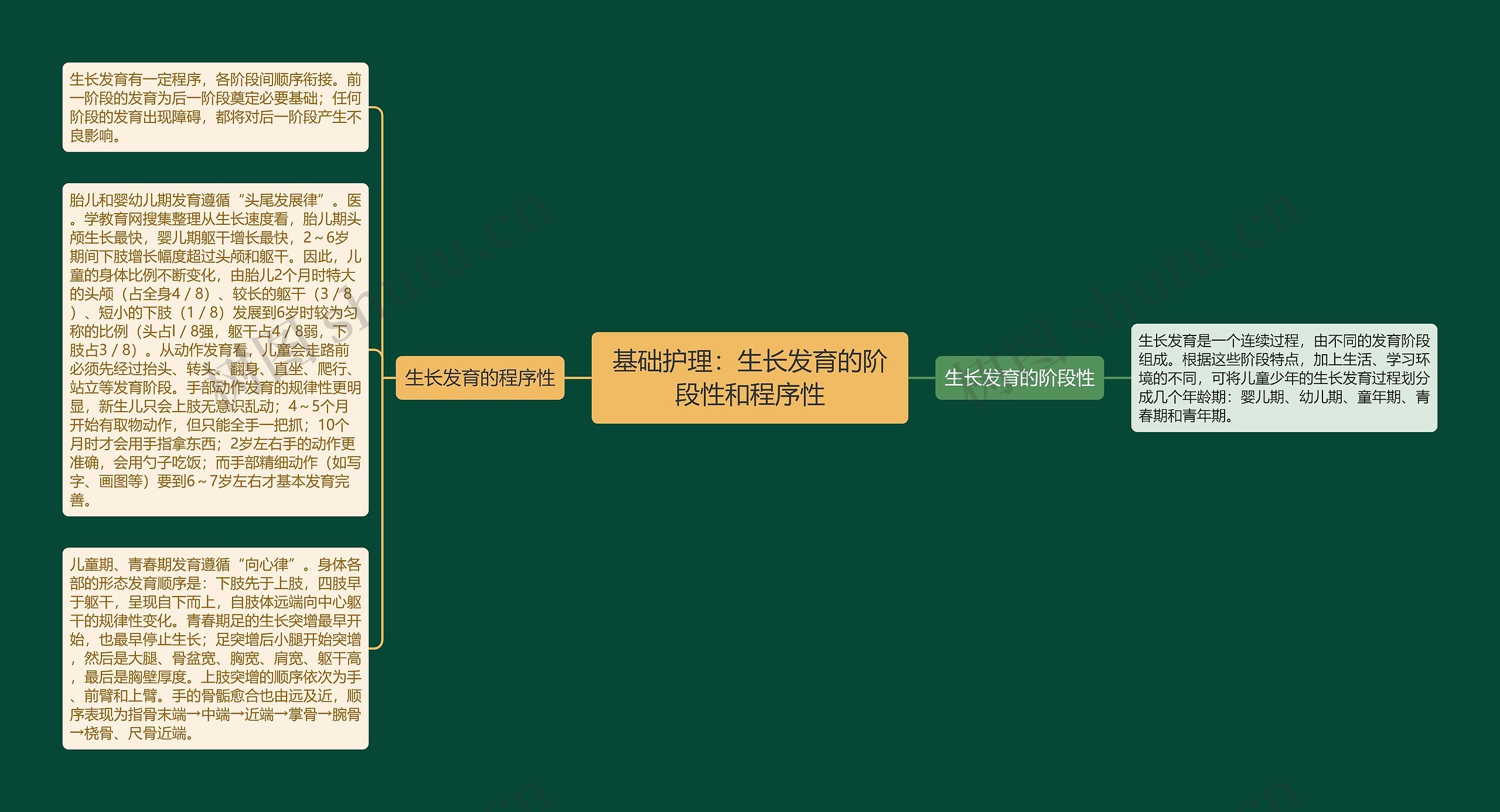 基础护理:生长发育的阶段性和程序性 基础护理:生长发育的阶段性和程序性