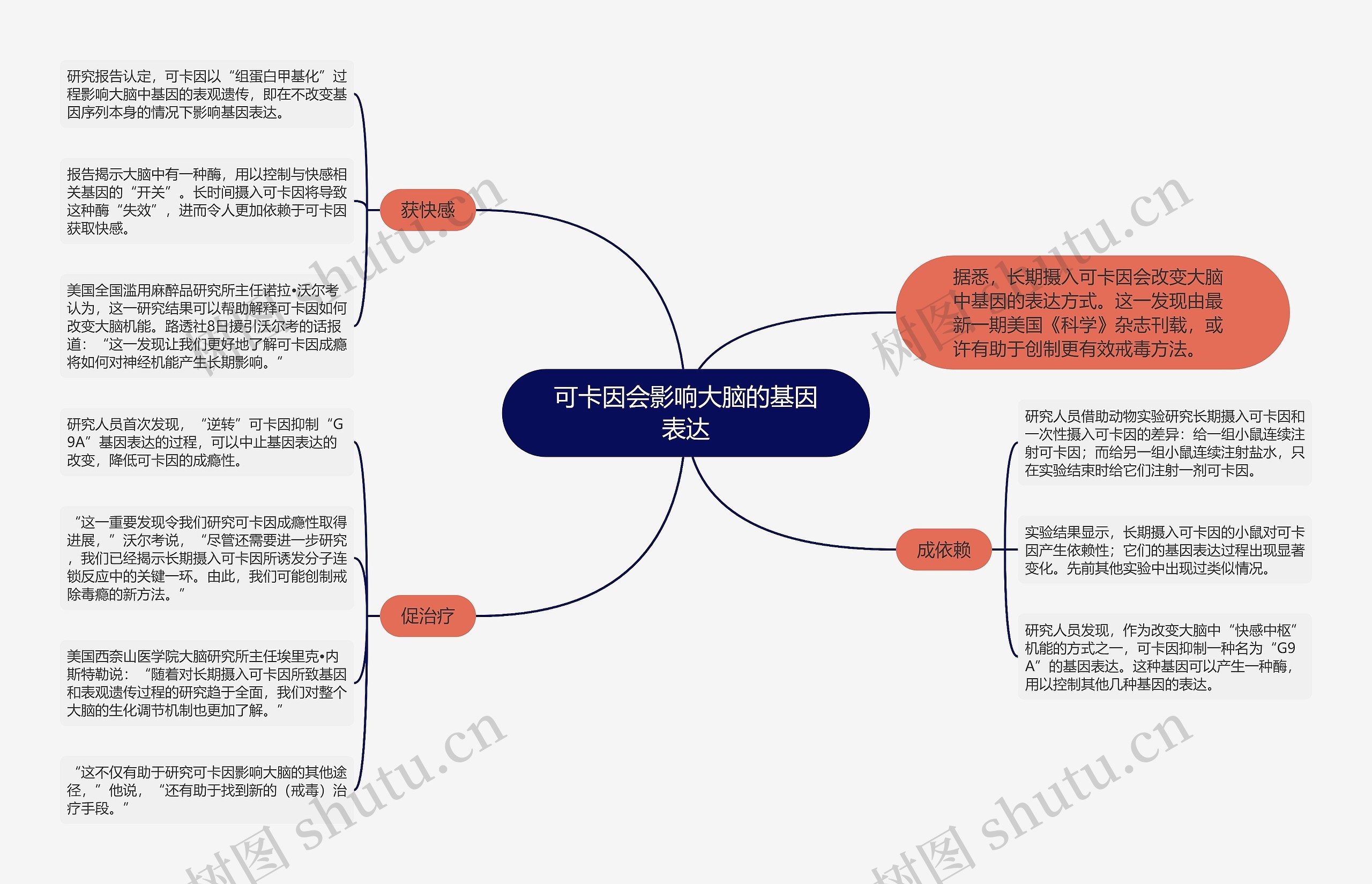 可卡因会影响大脑的基因表达