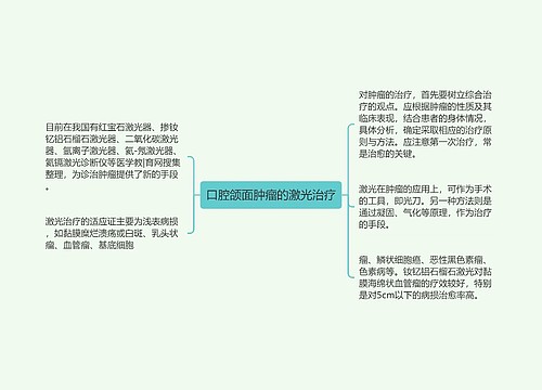 口腔颌面肿瘤的激光治疗