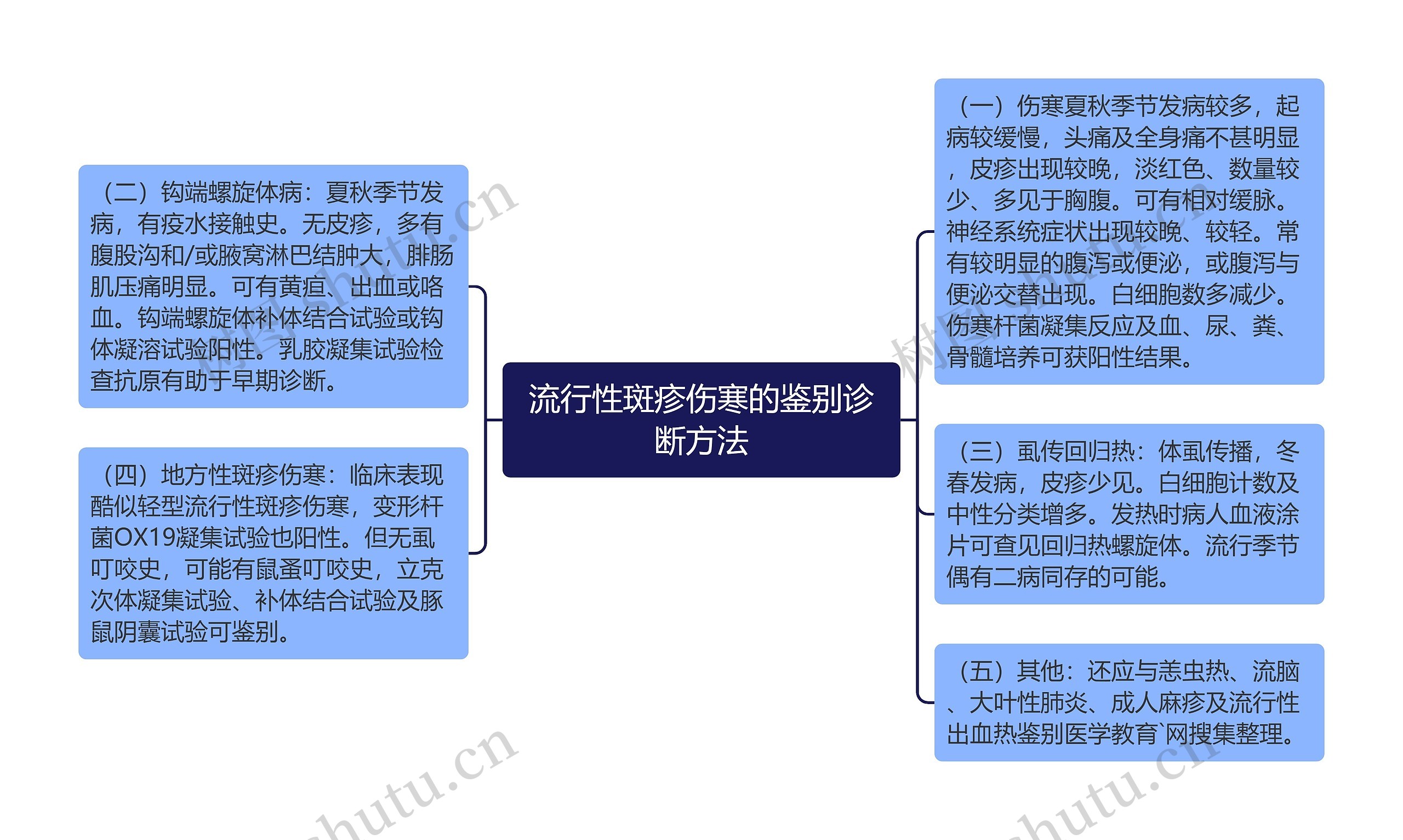 流行性斑疹伤寒的鉴别诊断方法