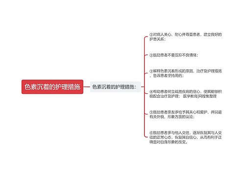 色素沉着的护理措施