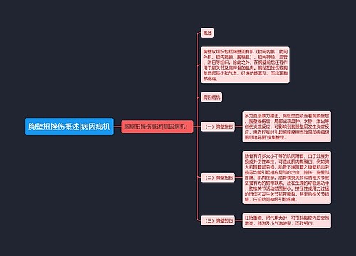 胸壁扭挫伤概述|病因病机