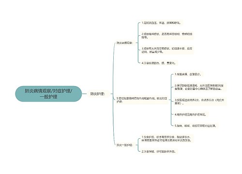 肺炎病情观察/对症护理/一般护理