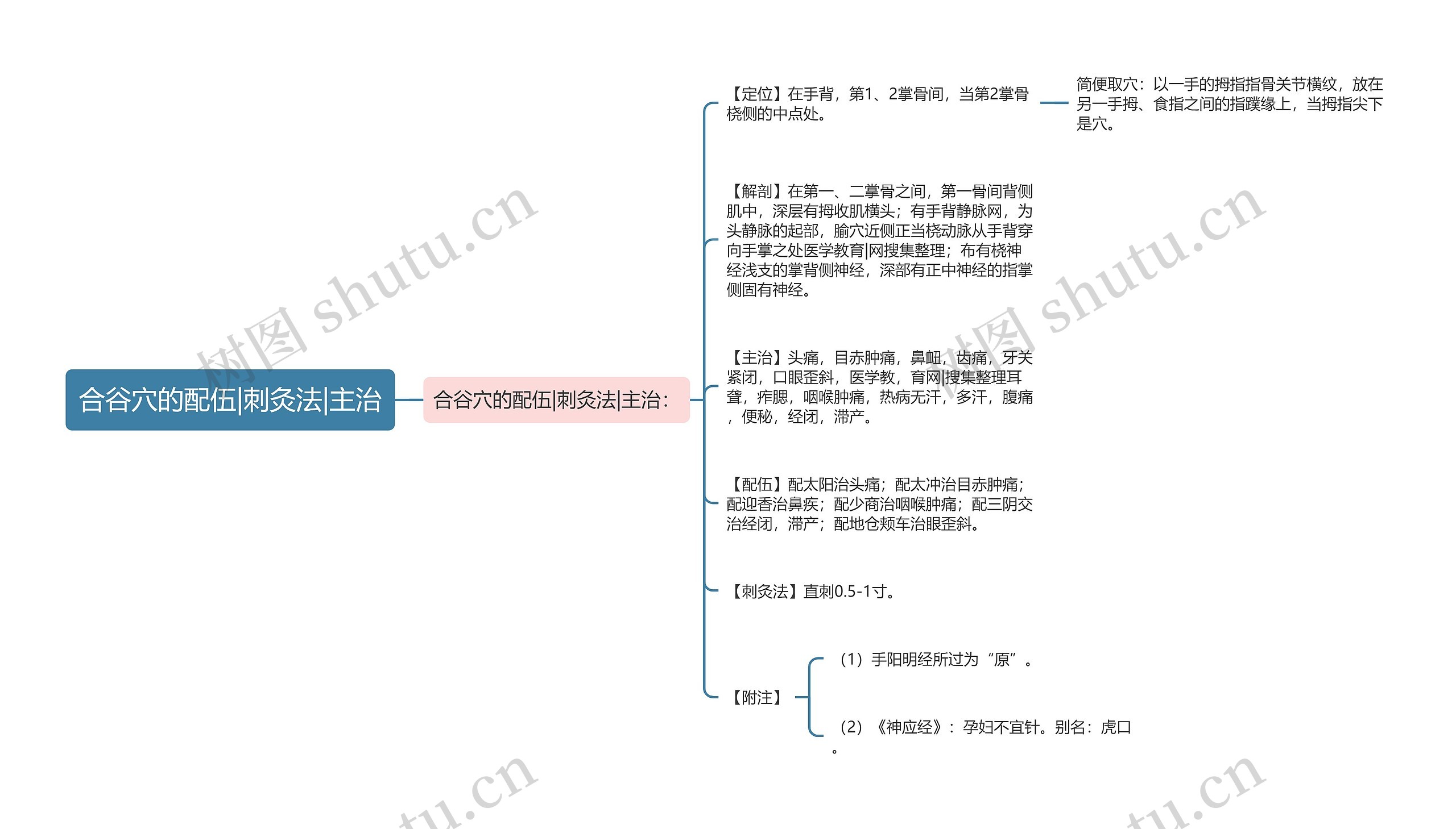 合谷穴的配伍|刺灸法|主治