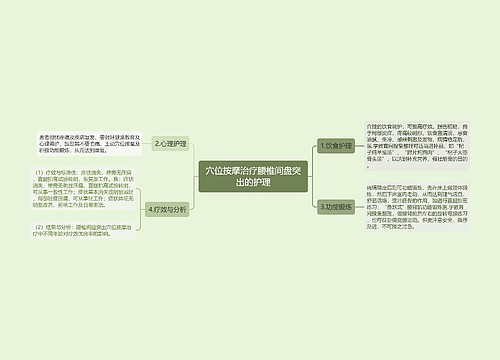 穴位按摩治疗腰椎间盘突出的护理