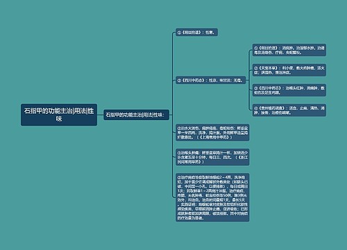 石指甲的功能主治|用法|性味