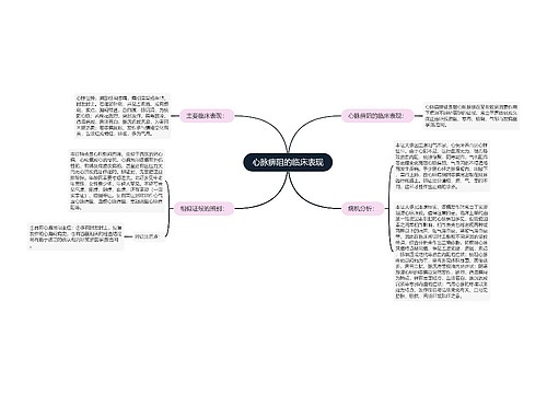 心脉痹阻的临床表现