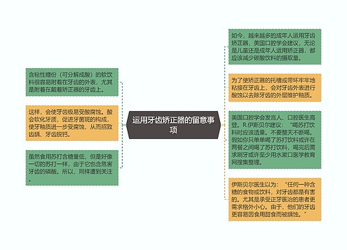 运用牙齿矫正器的留意事项