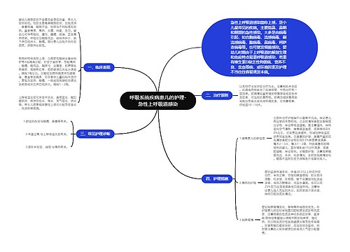 呼吸系统疾病患儿的护理-急性上呼吸道感染