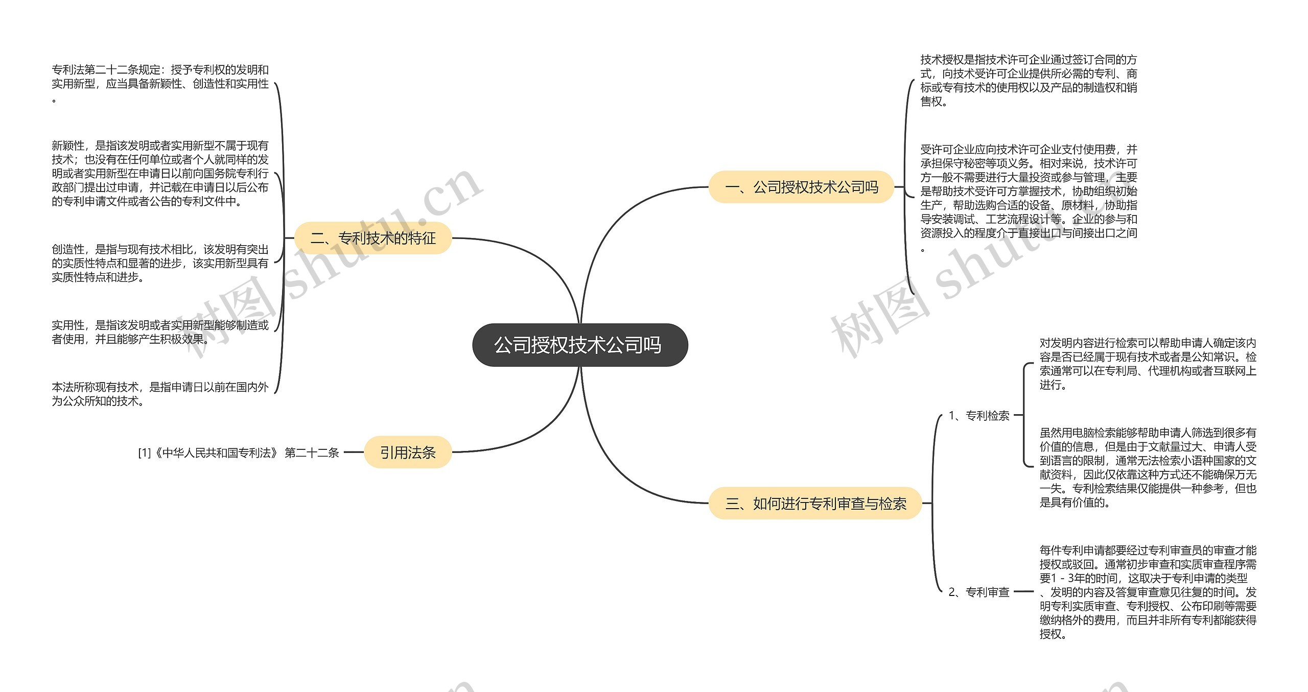 公司授权技术公司吗 思维导图