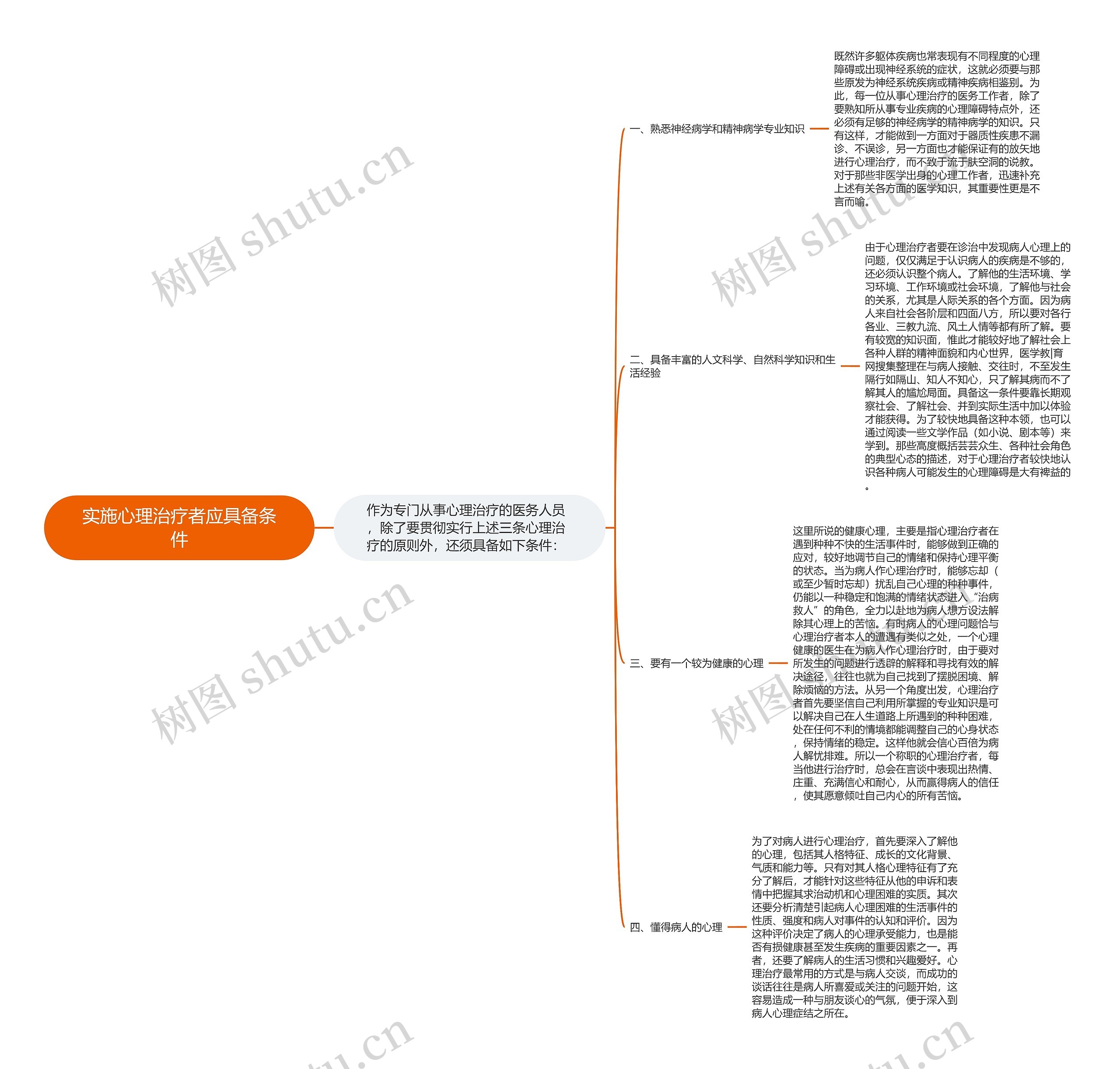 实施心理治疗者应具备条件 实施心理治疗者应具备条件