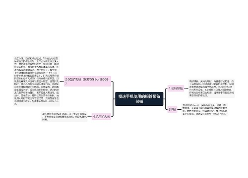 慢速手机使用的根管预备器械