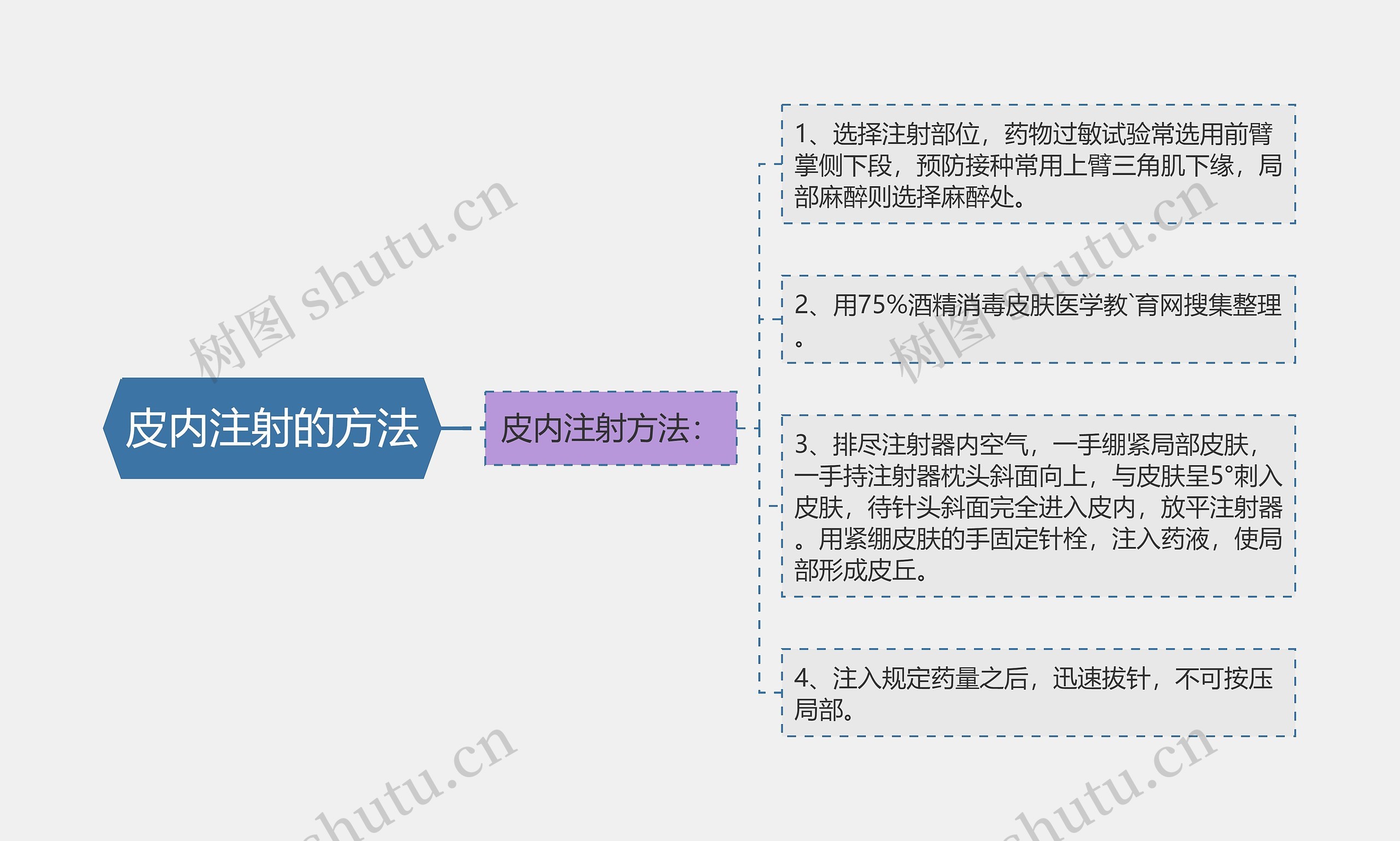 皮内注射的方法