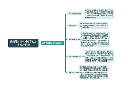 提高静脉穿刺成功率的方法-临床护理