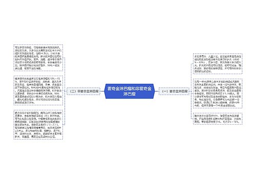 霍奇金淋巴瘤和非霍奇金淋巴瘤