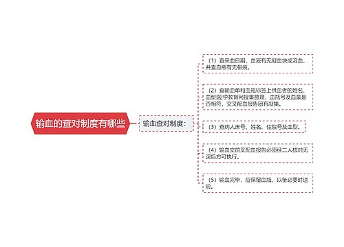 输血的查对制度有哪些