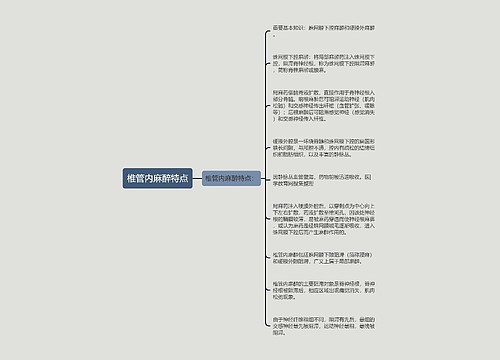 椎管内麻醉特点