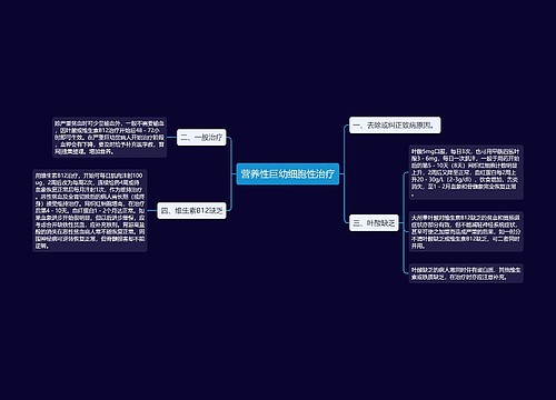 营养性巨幼细胞性治疗